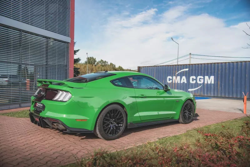 Maxton Design Street Pro Seitenschweller (Paar) V.2 für Ford Mustang GT Mk6 Facelift matt schwarz – Ansicht 2