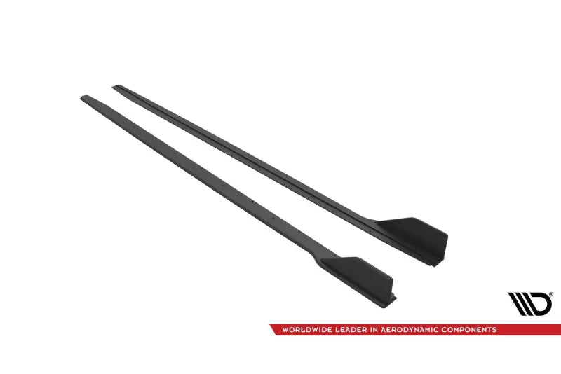 Maxton Design Street Pro Seitenschweller (Paar) V.2 für Ford Mustang GT Mk6 Facelift matt schwarz – Ansicht 3