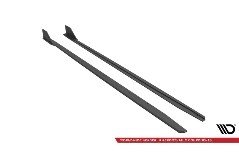 Maxton Design Street Pro Seitenschweller (Paar) V.2 für Ford Mustang GT Mk6 Facelift matt schwarz – Ansicht 4