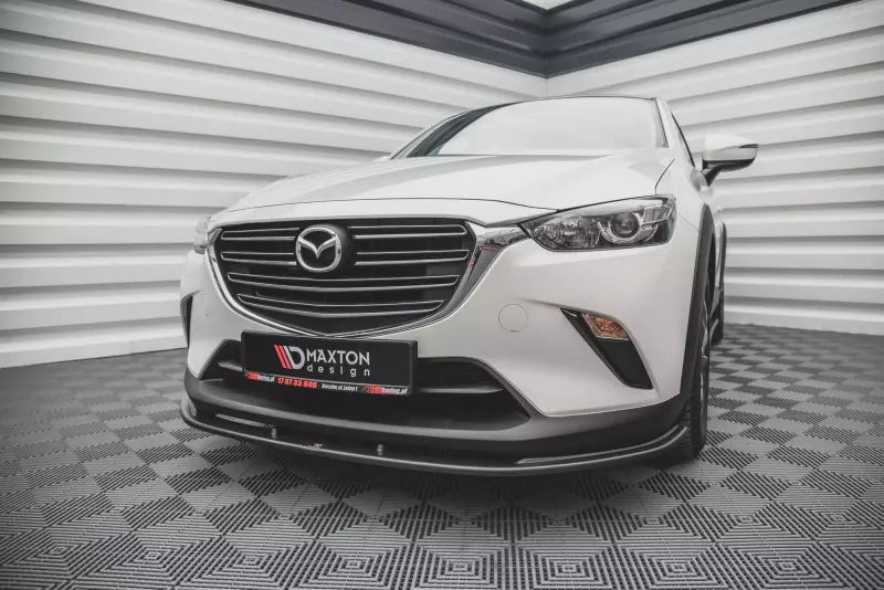 Maxton Design Frontlippe V.1 für Mazda CX-3 Hochglanz schwarz – Ansicht 1