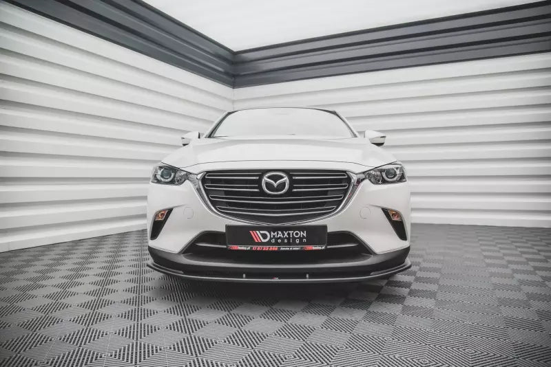 Maxton Design Frontlippe V.1 für Mazda CX-3 Hochglanz schwarz – Ansicht 2