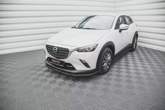 Maxton Design Frontlippe V.2 für Mazda CX-3 Hochglanz schwarz – Ansicht 1