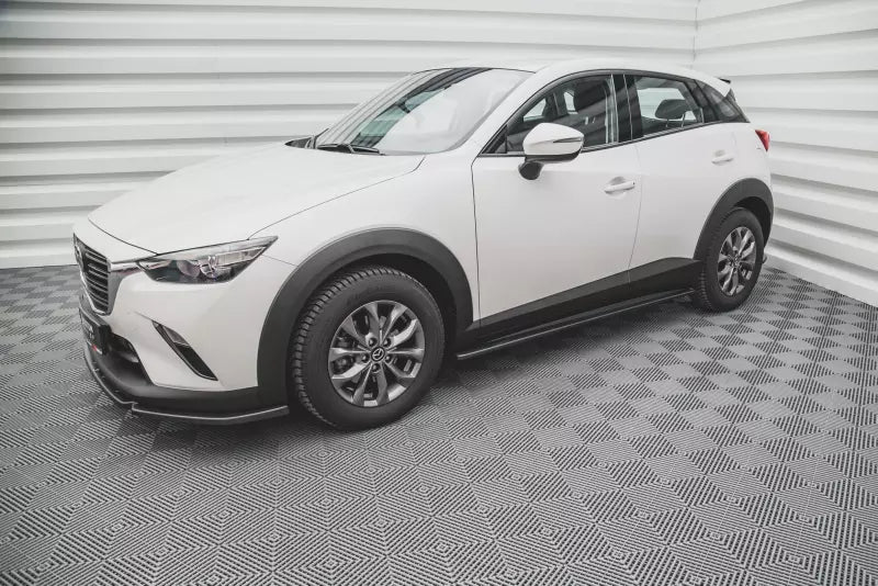 Maxton Design Seitenschweller (Paar) für Mazda CX-3 Hochglanz schwarz – Ansicht 2