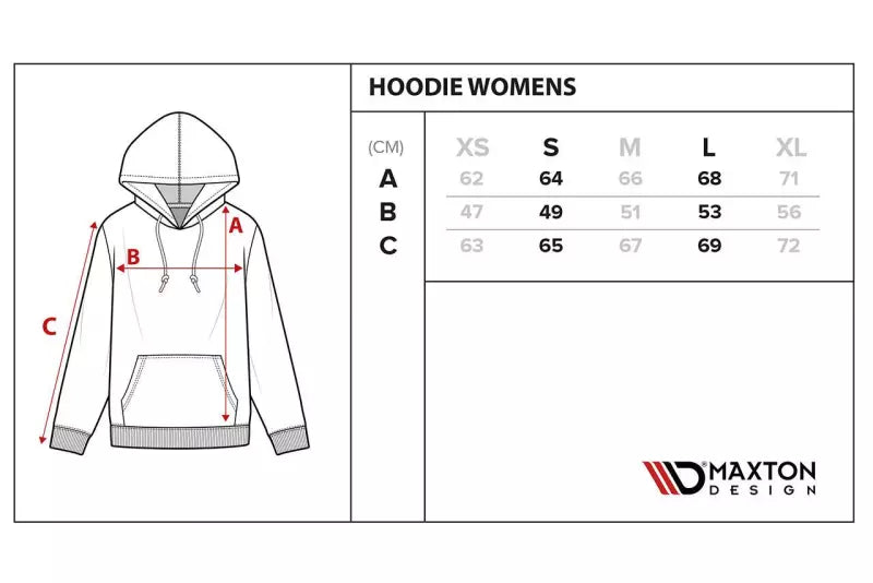 Womens Gray Hoodie XS – Ansicht 4