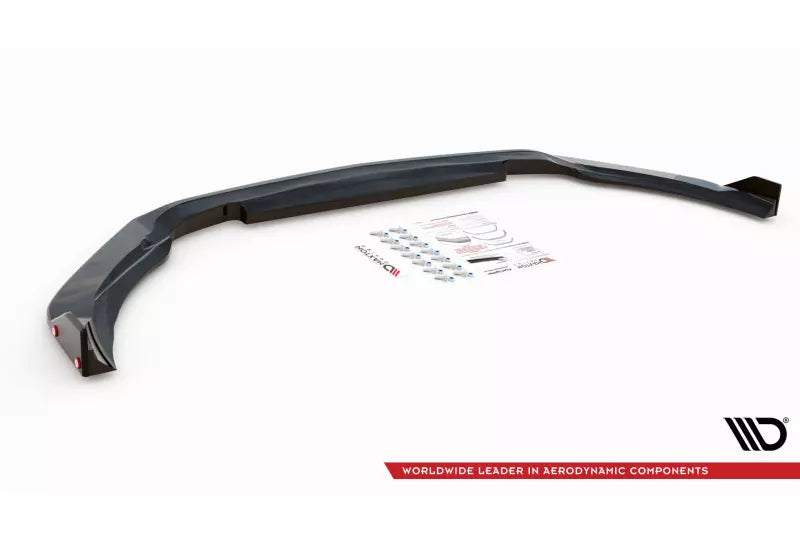 Maxton Design Frontlippe mit Flaps V.3 für Mercedes A45 AMG S Aero Paket Hochglanz schwarz – Ansicht 4