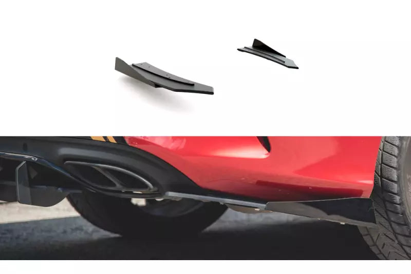 Maxton Design Street Pro Diffusor Flaps für Mercedes C43 AMG C205 Coupe matt schwarz mit Hochglanz Flaps – Ansicht 2