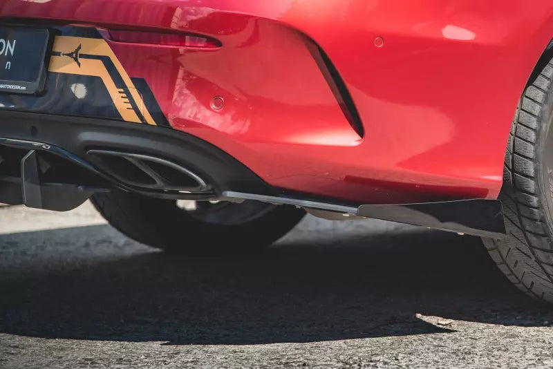 Maxton Design Street Pro Diffusor Flaps für Mercedes C43 AMG C205 Coupe matt schwarz mit Hochglanz Flaps – Ansicht 4