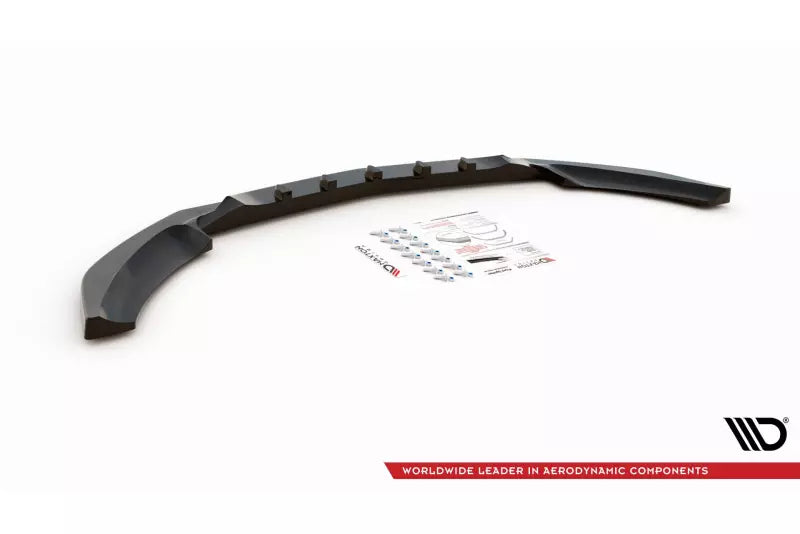 Maxton Design Frontlippe für Mercedes C-Klasse W205 Hochglanz schwarz – Ansicht 4