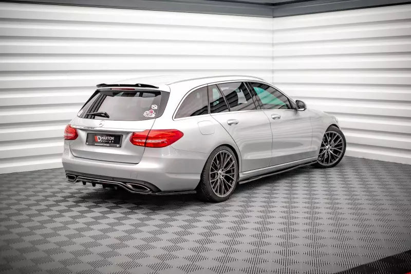 Maxton Design Heckdiffusor DTM Look für Mercedes C-Klasse W205 Hochglanz schwarz – Ansicht 2