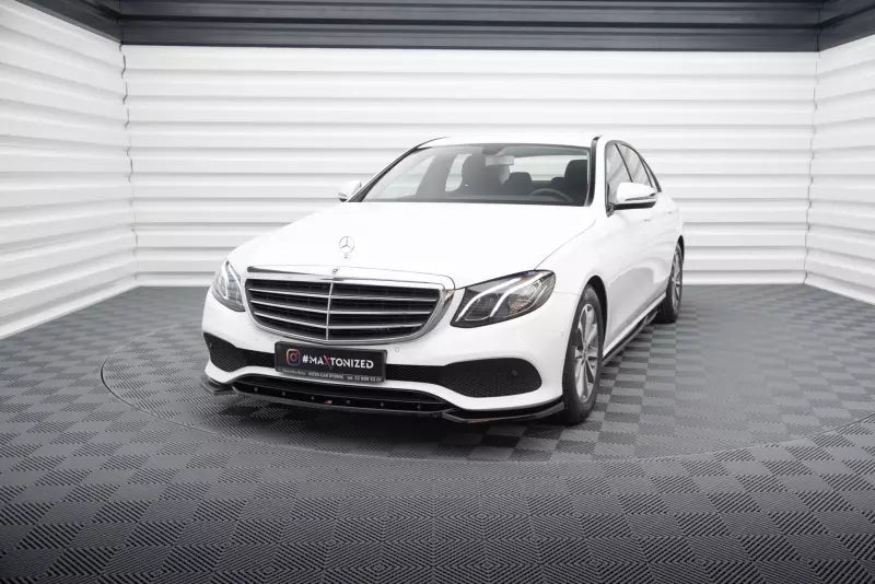 Maxton Design Frontlippe für Mercedes E-Klasse W213 Hochglanz schwarz – Ansicht 4