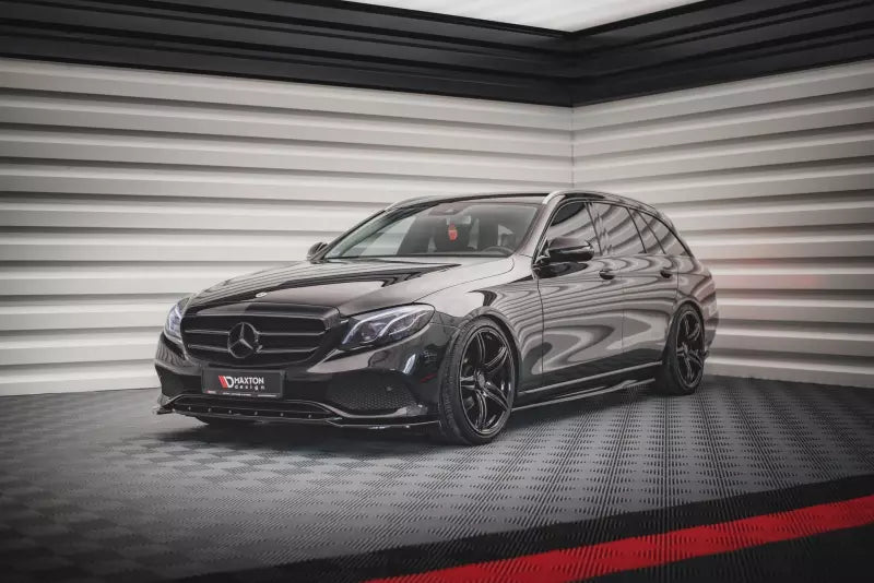 Maxton Design Seitenschweller (Paar) für Mercedes E-Klasse W213 Hochglanz schwarz – Ansicht 3