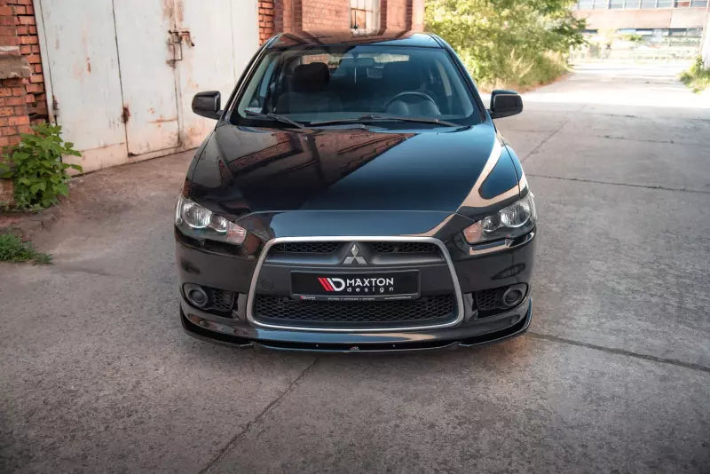 Maxton Design Frontlippe für Mitsubishi Lancer Sportback Mk8 Hochglanz schwarz – Ansicht 2