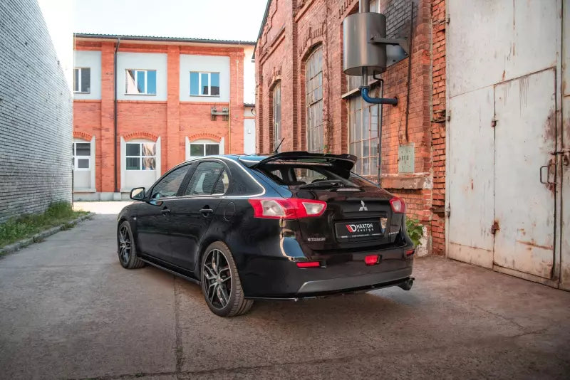 Maxton Design Heckspoiler Lippe für Mitsubishi Lancer Sportback Mk8 Hochglanz schwarz – Ansicht 2