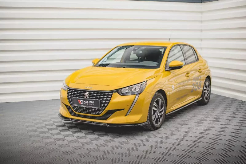 Maxton Design Frontlippe V.1 für Peugeot 208 II Hochglanz schwarz – Ansicht 1