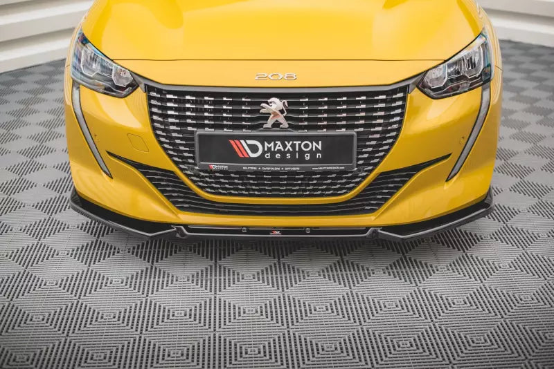 Maxton Design Frontlippe V.1 für Peugeot 208 II Hochglanz schwarz – Ansicht 2