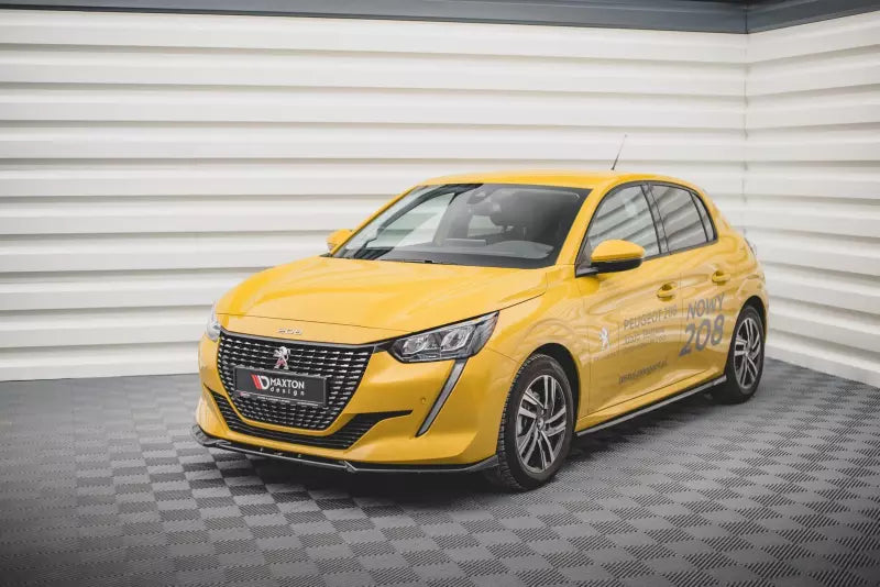 Maxton Design Frontlippe V.2 für Peugeot 208 II Hochglanz schwarz – Ansicht 1