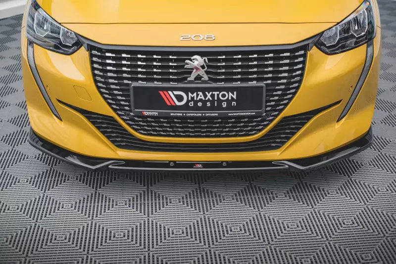 Maxton Design Frontlippe V.2 für Peugeot 208 II Hochglanz schwarz – Ansicht 2