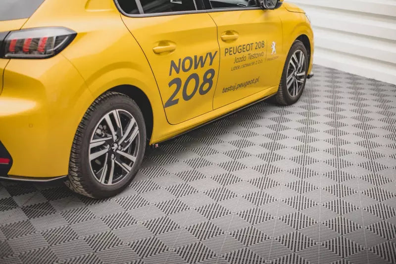 Maxton Design Seitenschweller (Paar) für Peugeot 208 II Hochglanz schwarz – Ansicht 1