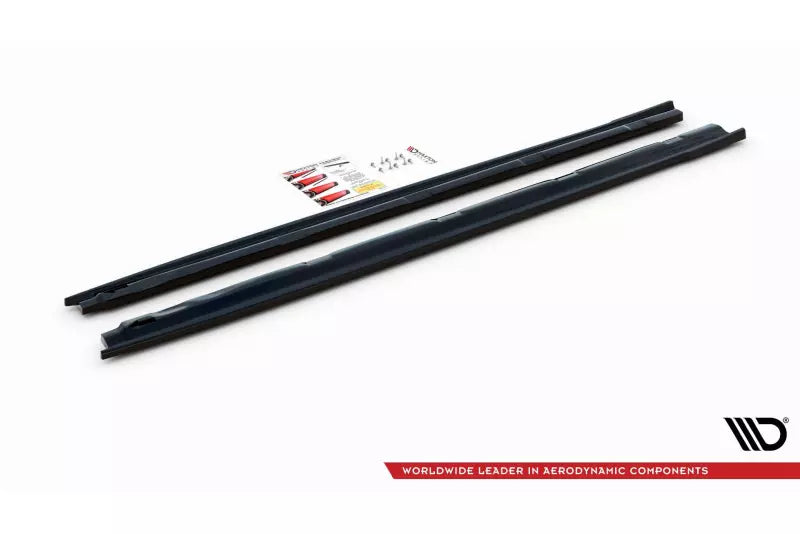 Maxton Design Seitenschweller (Paar) für Peugeot 208 II Hochglanz schwarz – Ansicht 3