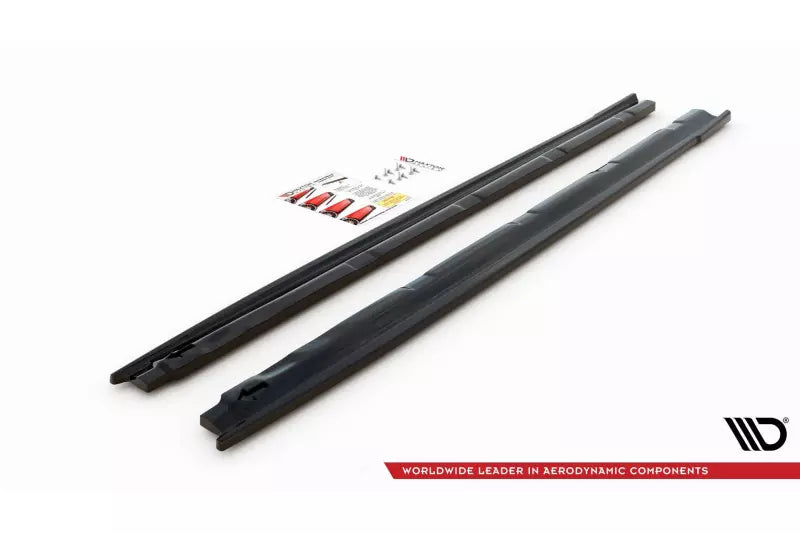 Maxton Design Seitenschweller (Paar) für Peugeot 208 II Hochglanz schwarz – Ansicht 4