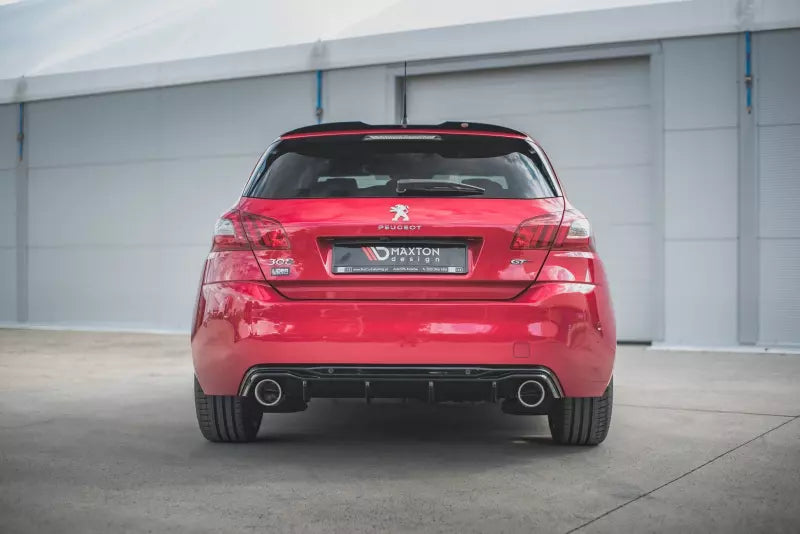 Maxton Design Heckdiffusor mit Sportauspuff Attrappe Chrom für Peugeot 308 II GT Facelift – Ansicht 1