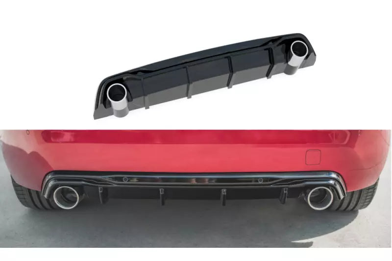Maxton Design Heckdiffusor mit Sportauspuff Attrappe Chrom für Peugeot 308 II GT Facelift – Ansicht 2