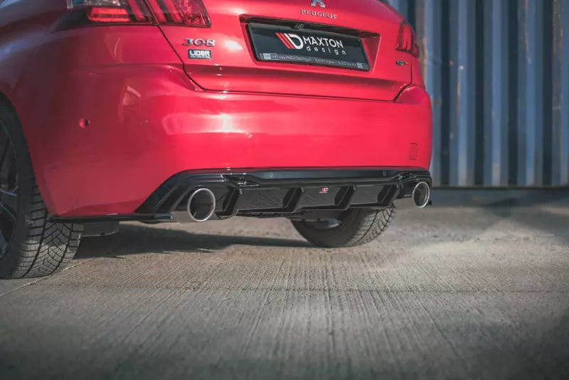 Maxton Design Diffusor Flaps für Peugeot 308 II GT Facelift Hochglanz schwarz – Ansicht 1