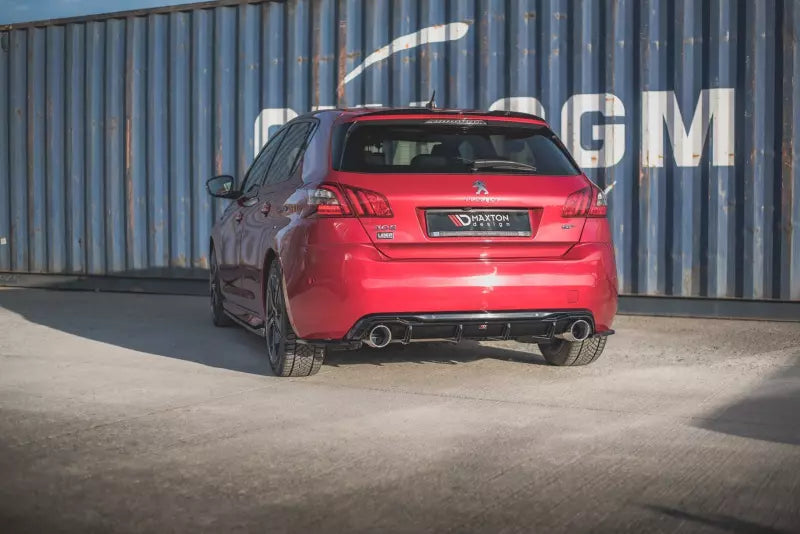 Maxton Design Diffusor Flaps für Peugeot 308 II GT Facelift Hochglanz schwarz – Ansicht 2
