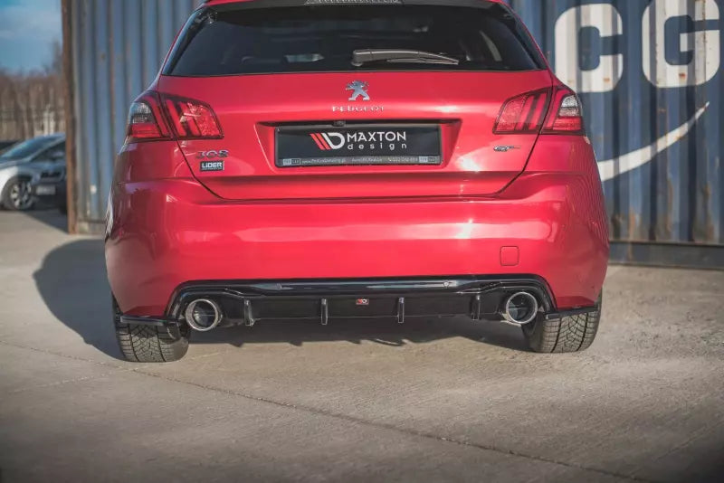 Maxton Design Diffusor Flaps für Peugeot 308 II GT Facelift Hochglanz schwarz – Ansicht 3