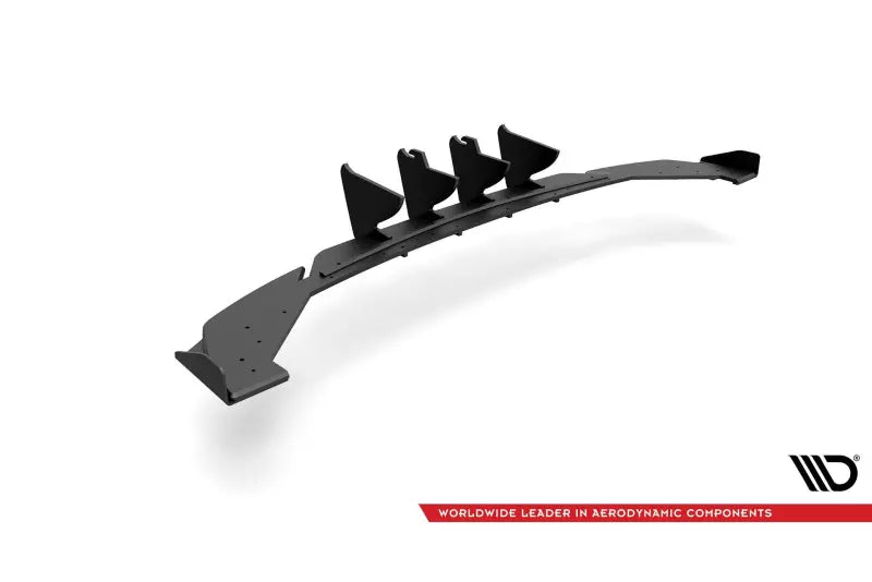 Maxton Design Street Pro Heckdiffusor für Seat Leon 4 (Typ KL) FR Hatchback matt schwarz mit Hochglanz Flaps – Ansicht 4