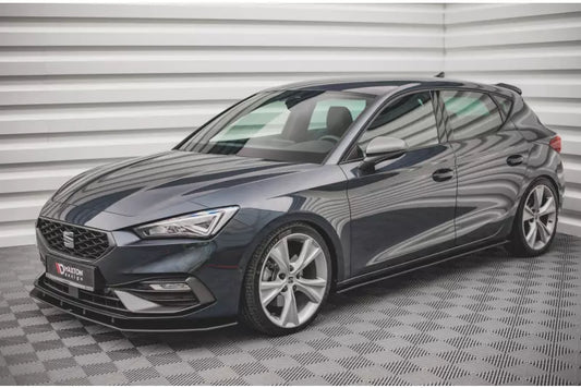 Maxton Design Street Pro Seitenschweller (Paar) für Seat Leon 4 (Typ KL) FR matt schwarz – Ansicht 1
