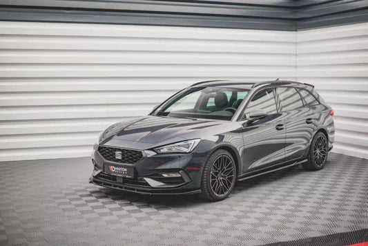 Maxton Design Frontlippe V.1 für Seat Leon 4 (Typ KL) FR Hochglanz schwarz – Ansicht 1