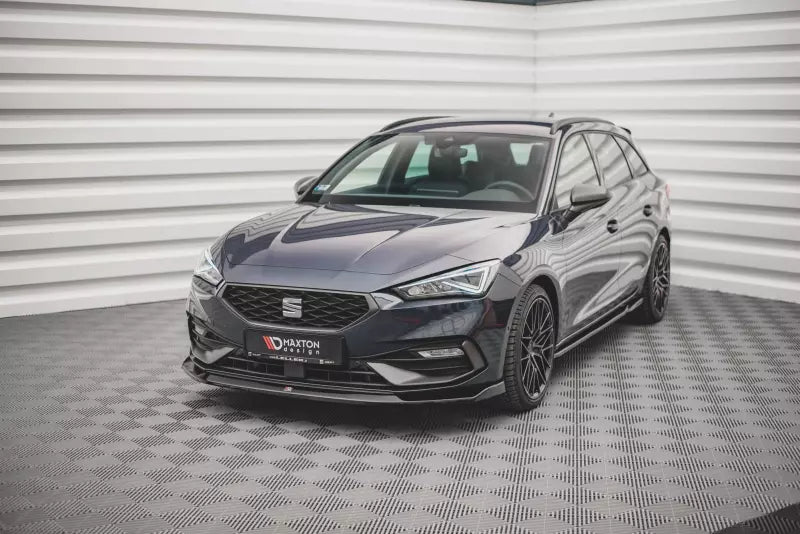 Maxton Design Frontlippe V.3 für Seat Leon 4 (Typ KL) FR Hochglanz schwarz – Ansicht 1