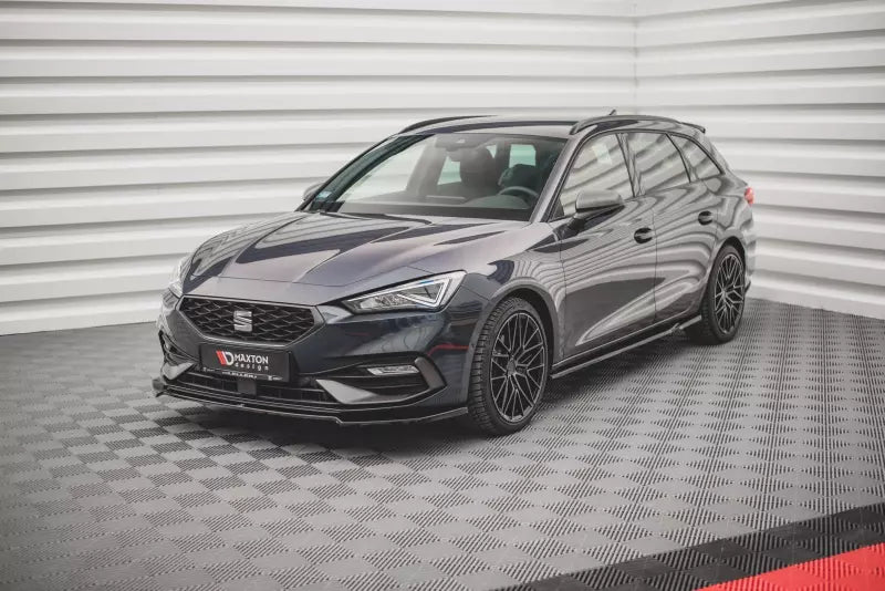 Maxton Design Frontlippe V.4 für Seat Leon 4 (Typ KL) FR Hochglanz schwarz – Ansicht 1