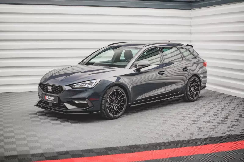 Maxton Design Seitenschweller (Paar) V.1 für Seat Leon 4 (Typ KL) FR Hochglanz schwarz – Ansicht 2