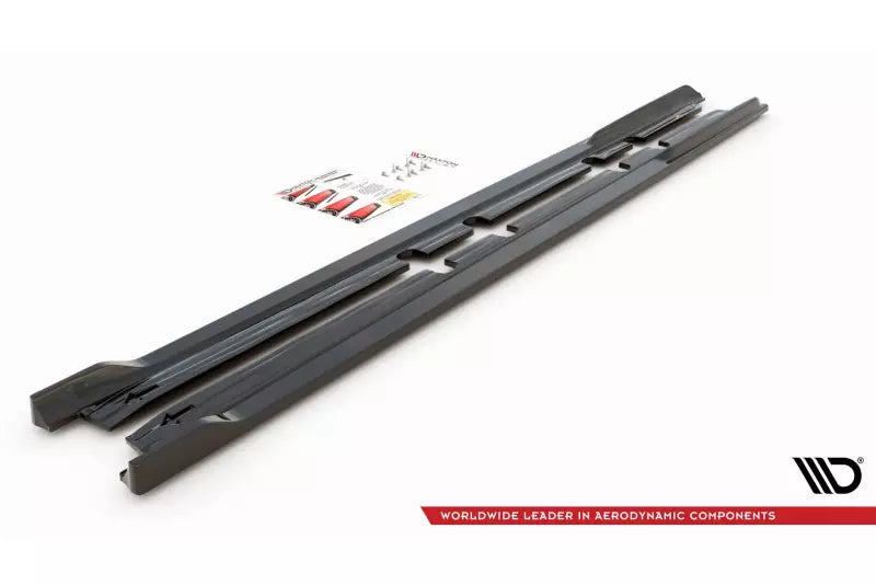 Maxton Design Seitenschweller (Paar) V.2 für Seat Leon 4 (Typ KL) FR Hochglanz schwarz – Ansicht 4