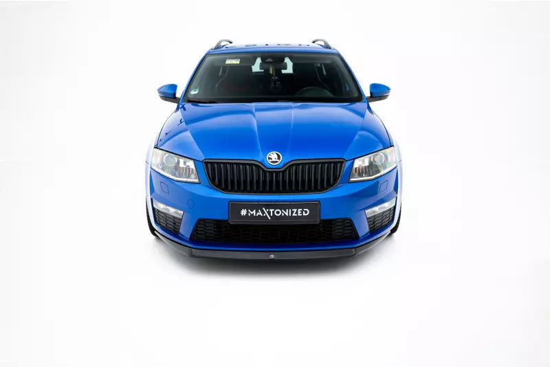 Maxton Design Frontlippe V.2 für Skoda Octavia RS 3 III 5E Hochglanz schwarz – Ansicht 2