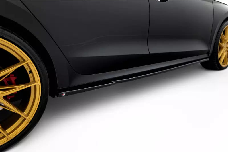 Maxton Design Seitenschweller (Paar) V.1 für Skoda Octavia RS 4 IV Hochglanz schwarz – Ansicht 1