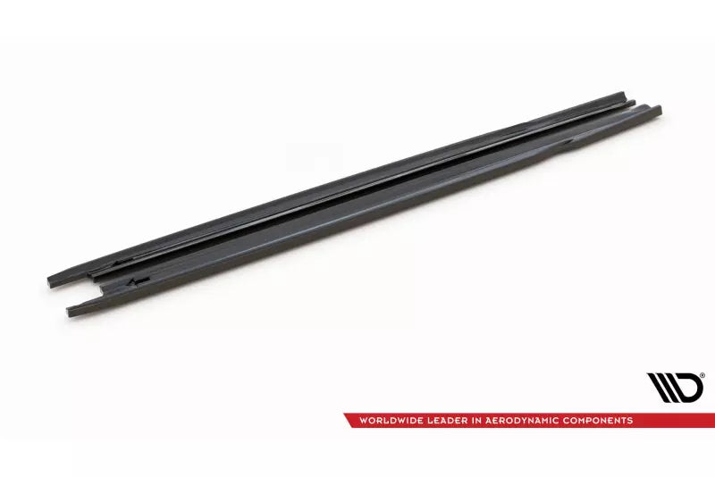 Maxton Design Seitenschweller (Paar) V.1 für Skoda Octavia RS 4 IV Hochglanz schwarz – Ansicht 3