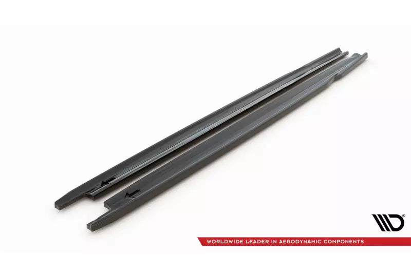 Maxton Design Seitenschweller (Paar) V.1 für Skoda Octavia RS 4 IV Hochglanz schwarz – Ansicht 4