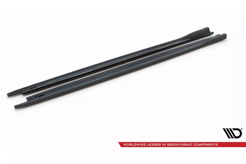 Maxton Design Seitenschweller (Paar) V.2 für Skoda Octavia RS 4 IV Hochglanz schwarz – Ansicht 4