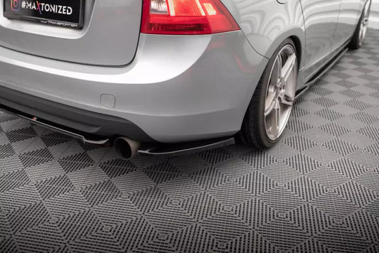 Maxton Design Diffusor Flaps für Volvo S60 II R-Design Y20 Hochglanz schwarz – Ansicht 1