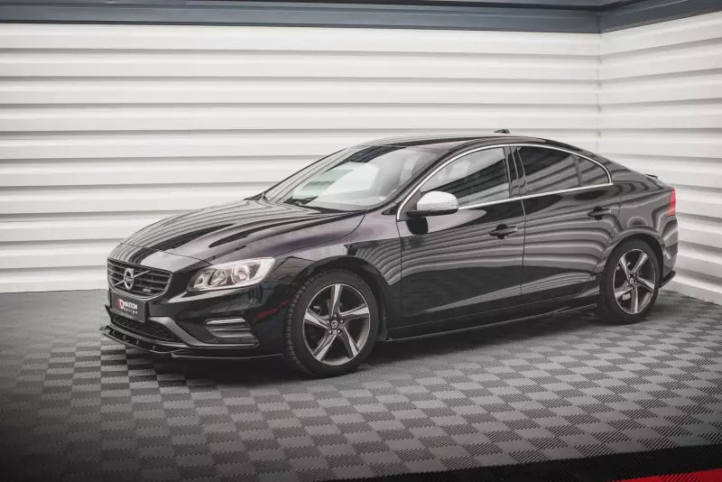 Maxton Design Seitenschweller (Paar) für Volvo S60 II R-Design Y20 Hochglanz schwarz – Ansicht 2