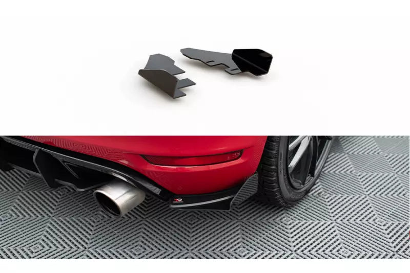 Maxton Design Street Pro Heckdiffusor Flaps für VW Golf 6 GTI / GTD Hochglanz schwarz – Ansicht 1
