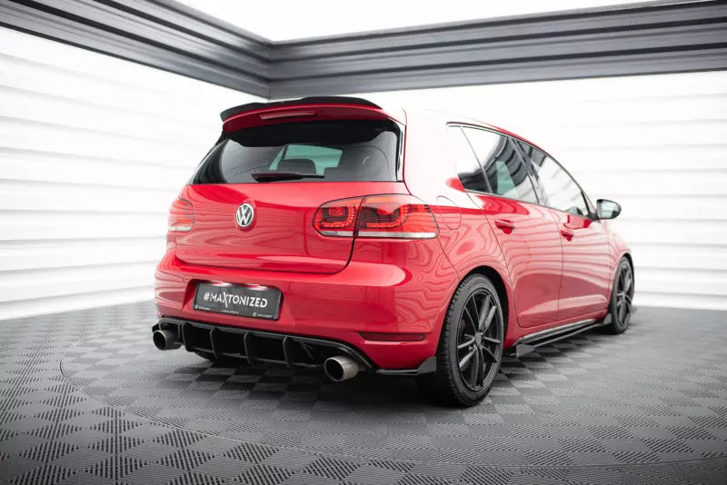 Maxton Design Street Pro Heckdiffusor Flaps für VW Golf 6 GTI / GTD Hochglanz schwarz – Ansicht 2