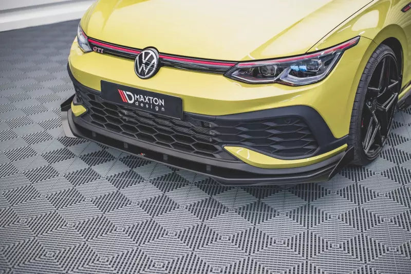 Maxton Design Street Pro Frontlippe für VW Golf 8 GTI Clubsport schwarz + Glanz Flaps – Ansicht 2