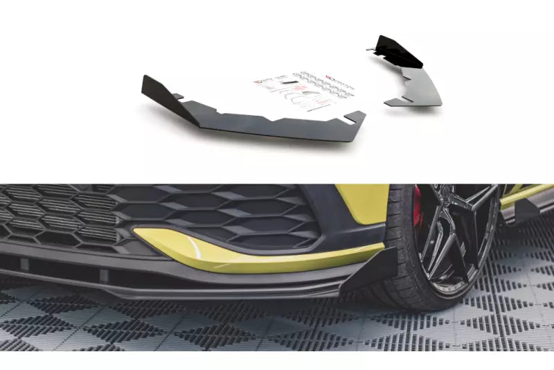 Maxton Design Street Pro Diffusor Flaps für VW Golf 8 GTI Clubsport Hochglanz schwarz – Ansicht 1
