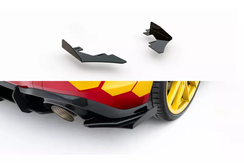 Maxton Design Street Pro Heckdiffusor Flaps für VW Golf 8 GTI Clubsport Hochglanz schwarz – Ansicht 1
