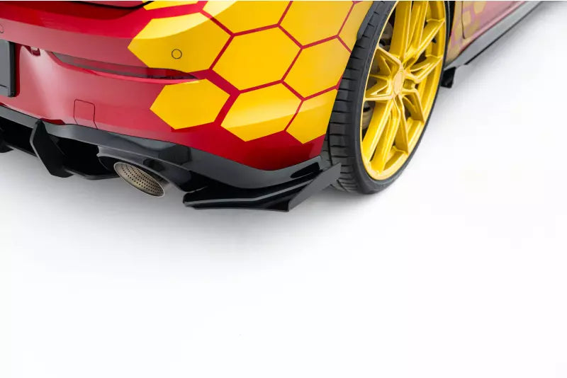 Maxton Design Street Pro Heckdiffusor Flaps für VW Golf 8 GTI Clubsport Hochglanz schwarz – Ansicht 4
