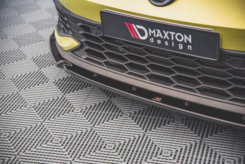 Maxton Design Frontlippe V.1 mit Flaps für VW Golf 8 GTI Clubsport Hochglanz schwarz – Ansicht 3